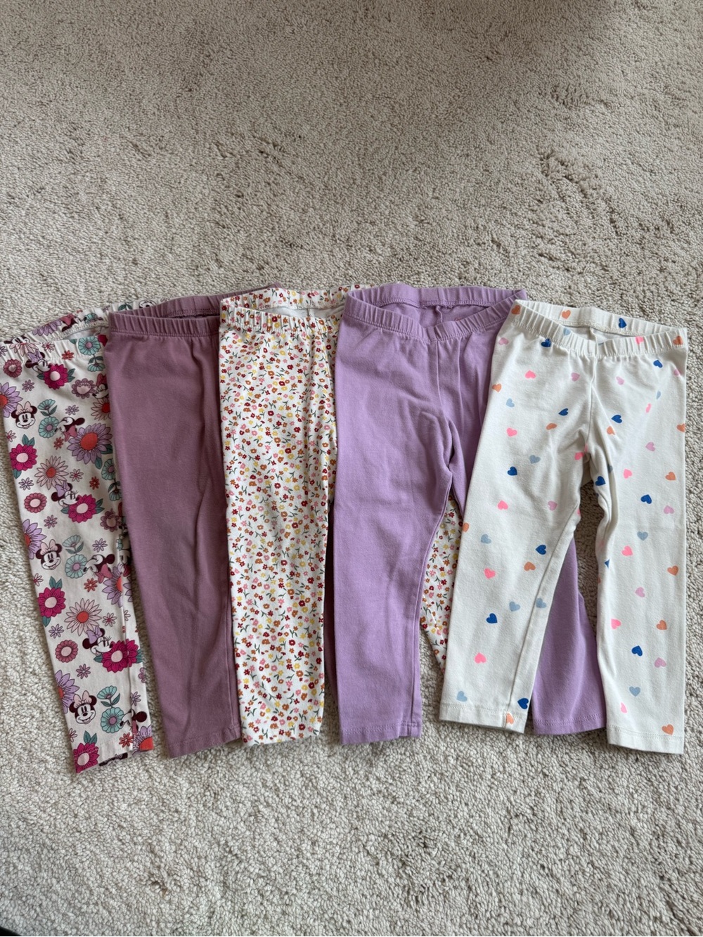 2T Girls Leggings - Pack of 5
